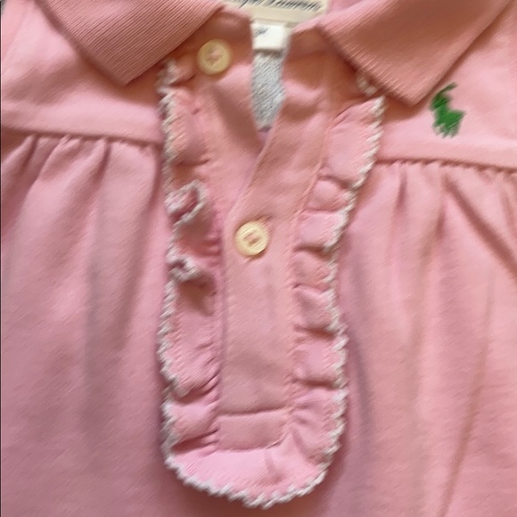 Ralph Lauren Light Pink Ruffle Romper One Piece 3m - Picture 3 of 10